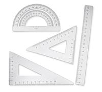 Metal Ruler, Metal Geometry Set, Protractor Triangular Ruler, Maths Set