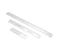 Metal Ruler, Small Ruler Cork Backed Ruler Non Slip Straight Edges Measuring Device Tool Stainless Steel Rulers with Cork Backing for Student Graduation Back School Supply