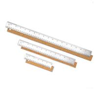 Metal Ruler With Cork Non Slip Backing, Rust Resistant Stainless Steel For Precise Measurements In Various Applications for Woodworking And Art Projects(6+12+18 inch)