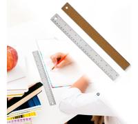 Metal Ruler With Cork Non Slip Backing, Rust Resistant Stainless Steel For Precise Measurements In Various Applications for Woodworking And Art Projects(20cm/8 inches)