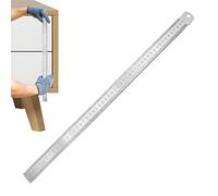 Metal Rulers - 21.6 Inch Measuring Tool - Stainless Steel Engineering Ruler with Straight Edge for Technical Drawing, Writing, Crafts, Home School