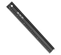 Metal Rulers,Aluminium Raised Grip Metal Ruler 30cm,Multifunctional Precision Metal Ruler for Cutting,Non-Slip Protective Edge Precision Measurement Rulers,Straight Edge for Length,Crafts DIY