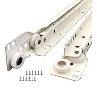 Metal Runners Drawer SlidesLightweight & Detachable 10in22in Adjustable for Kitchen Cabinets Wardrobe Computer Table Dresser1 Pair White Color