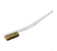 Metal Rust Cleaning Brush with Brass Bristles for Automotive and Masonry Use - Ergonomic Grip 180mm Length(Copper Wire)