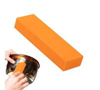 Metal Rust Eraser - Orange Rubber Cleaning Block, Magic Removal Tool | Stainless Steel Rust Remover for Kitchen, Home Stain, Dirty Clean, Convenient Rust Removal Accessories for Home
