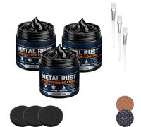 Metal Rust Protection Black Repair Paste, Black Metal Paint, Direct To Rust Metal Paint, Rust Paste For Metal, Diyers Seeking Fast Results, Elegance, And Durability On Interior & Exterior Surfaces，3PC