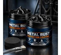 Metal Rust Protection Black Repair Paste,Metal Rust Protection Coating(2PC) | Rust Paste for Metal, Weatherproof, Quick Drying Formula, Long Lasting Rust, for Household Metal Surfaces, Fences & Tools
