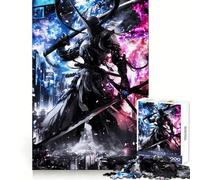 Metal Samurai 1000 Pieces Jigsaws Adults Puzzles Gifts Anxiety Relief Snug Connection Fun Hobby Wall Display (38x26cm)