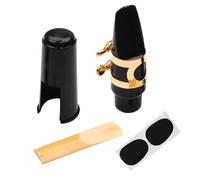 Metal Saxphone Clarinet Ligature with Cap Mouthpiece Clip Fastener Set Professional Practical Saxophone Tool Set Saxophone Mouthpiece