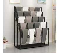 Metal Scarf Holder Display Rack, 5-Layer Clothing Organizer for Shawls, Hijabs, Belts, and Blankets - Commercial Retail Store Hanger