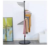 Metal Scarf Holder Stand, Spiral Design Freestanding Organizer for Shawls, Belts, and Hijabs, Space-Saving Clothing Rack for Stores and Homes