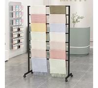 Metal Scarf Rack Stand - Rolling Clothing nizer for Shls, Belts, Suits & Pants - Floor Standing Sto Display - Versatile Fash Accessory Holder
