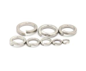 metal screw washer 10/50/ 100pcs Spring Split Lock Washer Elastic Gasket M1.6 M2 .5 M3 M4 M5 M6 M8 M10 M12 M16 M24 M27 M30 A2 Stainless Steel for home repair and DIY projects(M6,50pcs)