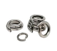 metal screw washer GB93 A2-70 304 Stainless Steel Spring Split Lock Washer Elastic Gasket M1.6 M2 .5 M3 M4 M5 M6 M8 M10 M12 M14 M16 M20 M24 for home repair and DIY projects(100pcs M1.6)