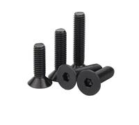Metal Screws 1/20/50/100pcs M2 M2.5 M3 M4 M5 M6 M8 Black Carbon Steel Hex Hex Socket Flat Countersunk Head Screw Bolt L= 3-100mm(20pcs M5x14 mm)