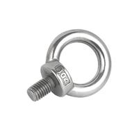Metal Screws 1-2Pcs 304 Stainless Steel Lifting Eye Nuts/Screw Ring Eyebolt Ring Hooking Nut Screw M4 M5 M6 M8 M10 M12(Eye Screw,M5 x2pcs)