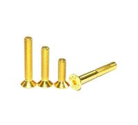 Metal Screws 10/20Pcs M2 M2.5 M3 Grade 12.9 Plating Titanium Gold Flat Head Bolts Countersunk Head Hex Socket Screw(5mm,M2.5-20pcs)