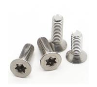 Metal Screws 10-20Pcs M3 M5 304 Stainless Steel Six-Lobe Flat Countersunk Head Screw Bolt(10mm,M5 10pcs)