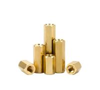 Metal Screws 2-30Pcs Hex Pillar M3 M4 M5 M6 Brass Hex Column Double Pass Standoff Spacer Hexagonal Stud Spacer PCB Pillars Motherboard Bolt(M5x8mm-20pcs)