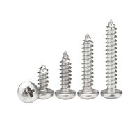 Metal Screws 2/5/10pcs 304 Stainless Steel Round Head Tapping Screw Pan Head Screw M4 M4.2 M5 M6 M8(45mm,M4.2-20pcs)