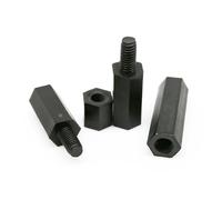 Metal Screws 25Pcs M2 M2.5 M3 M4 Black White Nylon Plastic Hex Hex Coupling Connector Joint Column Standoff Spacer Bolt For PCB Motherboard(White male-female,M4x20mm)