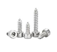 Metal Screws 3-10Pcs M3.5 M2 M5 M6 304 Stainless Steel Hex Socket Cup Head Self-tapping Screw for Speakers(18mm,M6-3pcs)