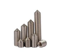 Metal Screws 5-10Pcs Cone Point Headless Screw - 304, 4#-10#/1/4'' Hex Socket(1I2,8-32 UNC(5Pcs))