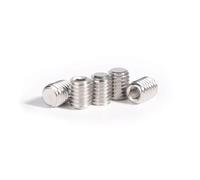 Metal Screws，Metal Screws 5/10/20pcs Stainless Steel M6 M8 M10 Hex Socket Flat Point Set Screw End Headless Bolt(25mm,10pcs M8)