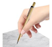 Metal Scribe - Gold Tungsten Carbide Engraving Pen, High Hardness Etching Tool | Precision Scriber With Pocket Clip For Marking Glass, Metal, Ceramic, Sheets, Woodworking, Craft Projects
