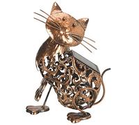 Metal Scroll Cat Solar Light