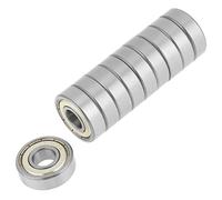 Metal Seal Bearings, Deep Groove Ball Bearing 10x26x8mm 6000ZZ, 10Pcs Steel Rolling Ball Bearing Block Slide