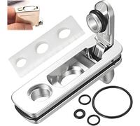 Metal Seal Cap Compatible with Zippo Zorro Lighter Anti-Evaporation Cap with Sealing Ring Lighter Repair Accessory (Silver)