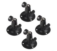 Metal Security Camera Wall Mount Bracket Set of 4 for CCTV Stand Support 90 Degree Tilt Adjustment ABS and Steel Construction