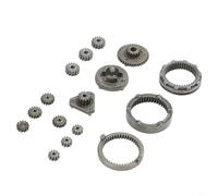 Metal Self-locking Gear Set For Electric Drill, Precision Reduction Gear Assembly, Heavy Duty Silver Replacement Parts For Cordless Power Tools, Compact 6x8x4cm Kit