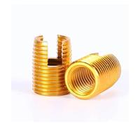 Metal Self Tapping Slotted Thread Insert Nuts Stainless Steel Zinc Plated Slotted Self Tapping Thread Repair Inserts Multiple Sizes Kit(Zinc Plated,M10x14x18(2pcs))