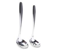 Metal Servings Spoons Set Stainless Steels Ladles Spoons and Slotted Colander Cooking Cookware Utensils Stainless Steels Cooking Kitchen Tool Food Filter Large Soup