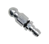 Metal Sewer Nozzle for Drain Cleaning with Forward + 6 Rear Jets, /4" Quick Connect Fitting Compatible with Most Pressure Washers