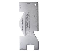 Metal Sewing Ruler - Quilting Cutting Template, Stainless Steel Straight Edge, Engraved Grid Markings, Non-Slip Cork Backing Strip | Measure Per Or