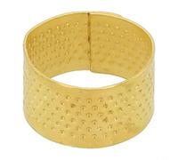 Metal Sewing Thimble for Gold 18mm Retro Finger Protector Metal(1pc) | Solid metal build, rust resistant, gold finish, 18x11mm size, fits standard fingers