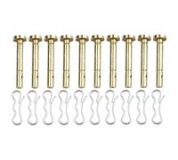 Metal Shear Pins and Cotter Pins for 738-04155 Snowblower Models Replacement Hardware for Snow Thrower Drive System Maintenance (20pcs)