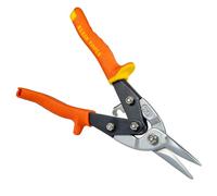 Klein Tools 1202S Metal Shears, Aviation Snips with Wire Cutter, Straight Cut,Yellow