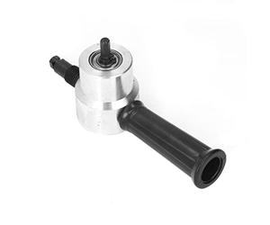 Metal Shears Drill Attachment, Metal Roofing Cutting Tools Double Head Electric Nibbler, Metal Nibbler Cutter, Aluminium Alloy Sheet Nibbler with Compact Size Sheet Metal Nibbler