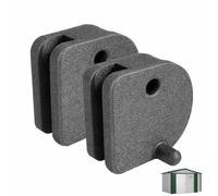 Metal Shed Replacement Door Slides Compatible with Yardmaster and Outsunny Sheds - Heavy Duty Steel Track Guides, Easy Install Repair Parts - 2 Pack