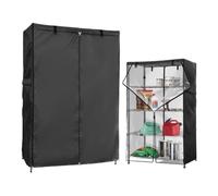 Metal Shelf Cover With Clear Front Waterproof Dustproof Oxford Fabric