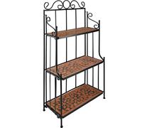 Metal shelf mosaic shelf plant shelf flower shelf garden shelf