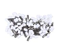 Metal Shelf Support Pegs Strong Cabinet Shelf Pins for Kitchen Cupboard Bookcase Closet Glass Case with White Non Slip Sleeve