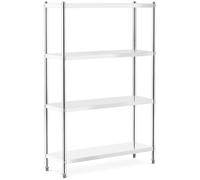 Metal Shelving Unit 120 x 40 x 180 cm - Free Standing Shelves by Grey