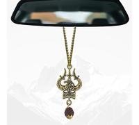 Metal Shiva Trishul Car Hanging Accessories, Maha dev Hanging Ornament Idol for Car Pack of 2 by The Great Indian Store