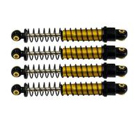 Metal Shock Absorber 51MM Oil Damper Compatible With 1/24 RC Crawler Car SCX24 AXI00001 AXI00002 AXI00004 AX24 Or 1/18(4PCS BLACK)
