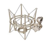 Metal Shock Mount Stand Microphone Suspension Shockproof Mic Holder Clip Bracket (Color : White-Fruit peach5)